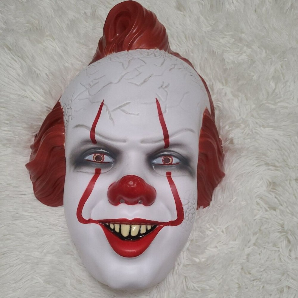 Pennywise Mask Steven Kings IT Clown Movie Book Adult Size PW #909 NEW